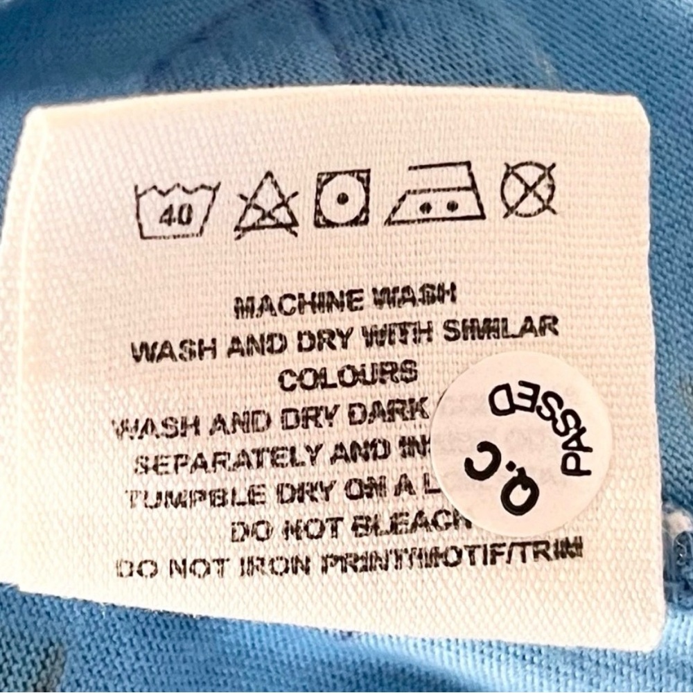 Chic Blue Patterned A-Line Skirt - image 6